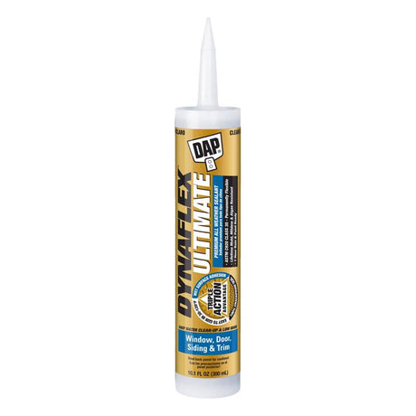 DAP Dynaflex Ultimate Clear Premium Latex Door/Siding/ Window Caulk Sealant 10.1 oz.