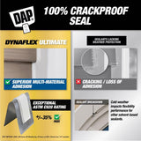 DAP Dynaflex Ultimate Clear Premium Latex Door/Siding/ Window Caulk Sealant 10.1 oz.
