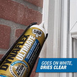 DAP Dynaflex Ultimate Clear Premium Latex Door/Siding/ Window Caulk Sealant 10.1 oz.
