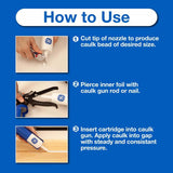 GE Pro Max White Silicone 1 Window and Door Caulk Sealant 9 fl. oz.