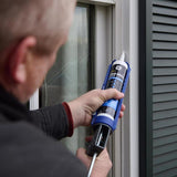 GE Pro Max Crystal Clear Silicone 1 Window and Door Caulk Sealant 9 fl. oz.