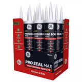 GE Pro Max White Silicone 1 Kitchen and Bath Caulk Sealant 9 fl. oz.