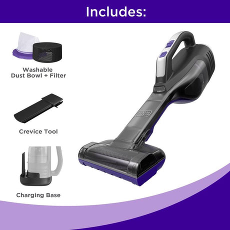 Black + Decker Dustbuster Reveal Bagless Cordless Standard Filter Hand Vacuum