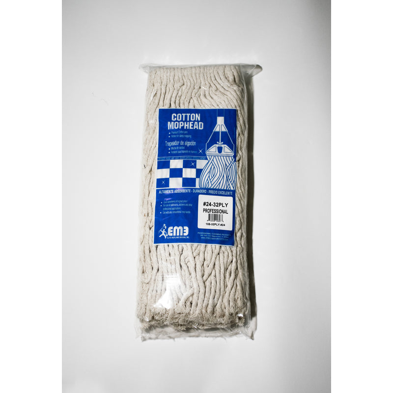 Elite Mops and Brooms #24 Cut End Cotton Mop Refill 1 pk