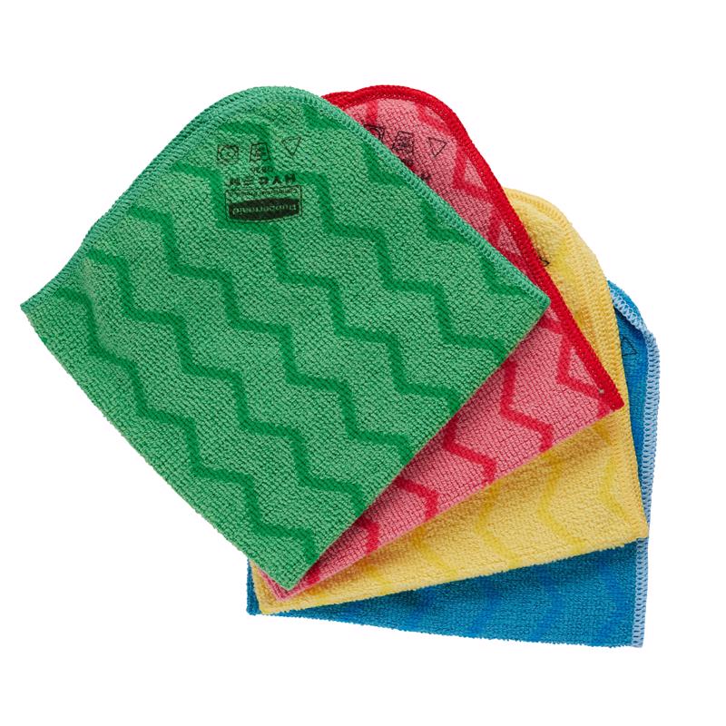 Rubbermaid Microfiber Wiping Cloth 12 in. W X 12 in. L