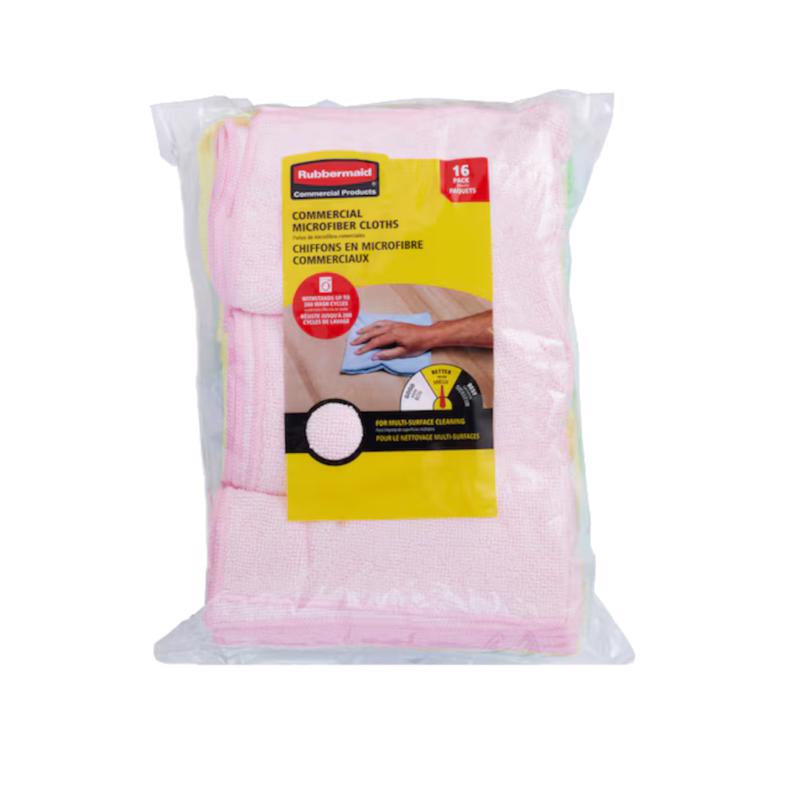 Rubbermaid Microfiber Wiping Cloth 16 in. W X 16 in. L
