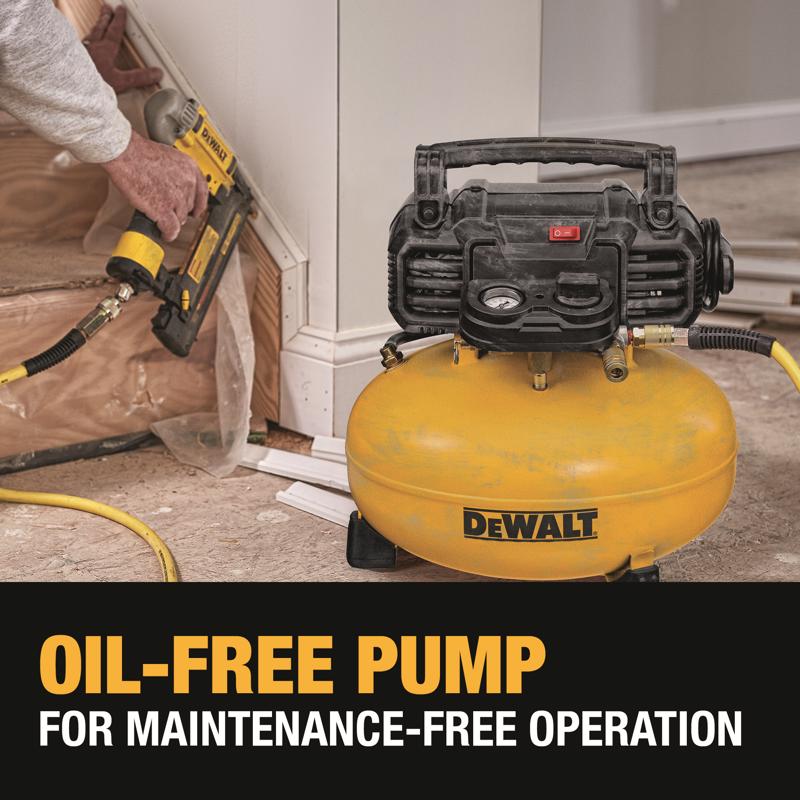 DeWalt 6 gal Pancake Portable Air Compressor Tank 165 psi 0.9 HP