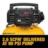 DeWalt 6 gal Pancake Portable Air Compressor Tank 165 psi 0.9 HP