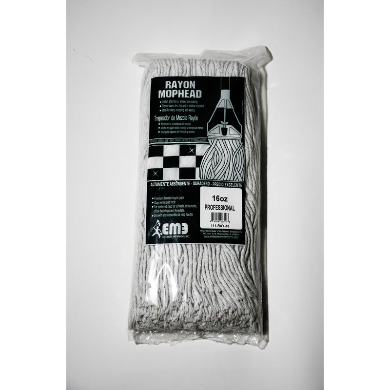 Elite Mops and Brooms 16 oz Cut End Rayon Mop Refill 1 pk