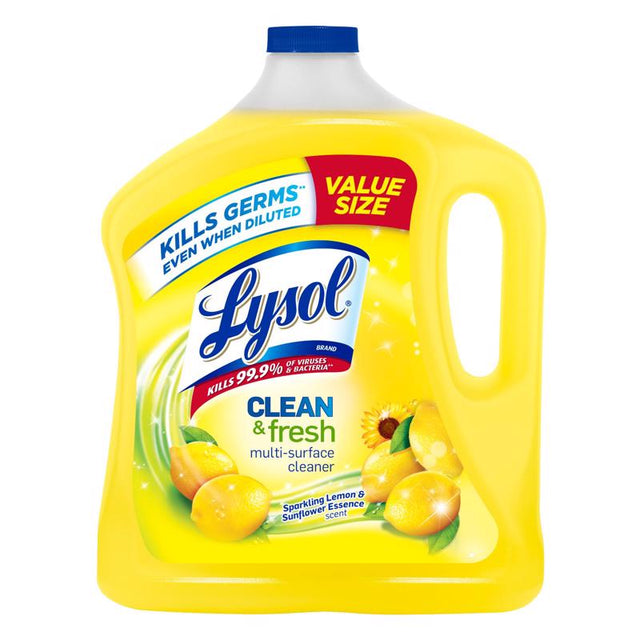 Lysol Sparkling Lemon & Sunflower Essence Scent Concentrated Multi-Purpose Cleaner Liquid 90 oz