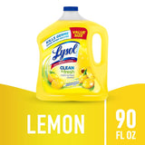 Lysol Sparkling Lemon & Sunflower Essence Scent Concentrated Multi-Purpose Cleaner Liquid 90 oz