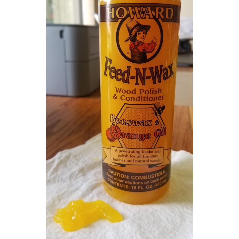 Howard Feed-N-Wax Orange Scent Wood Protector 16 oz Gel