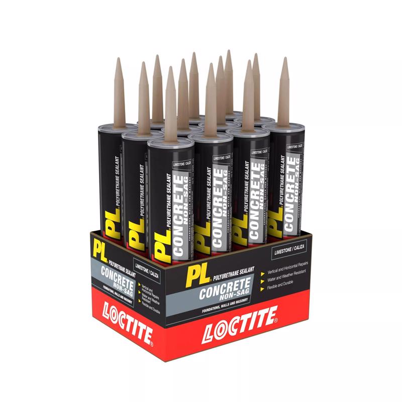 Loctite PL Limestone Polyurethane Concrete and Masonry Filler and Sealant 10 oz