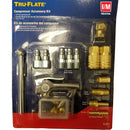 Tru-Flate Brass/Steel Air Coupler and Plug Set 1/4 in. Female 19 pc