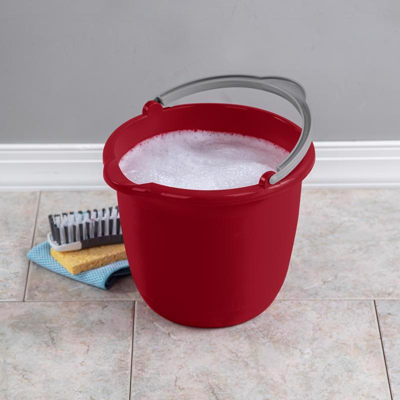 Sterilite 10 qt Bucket Red