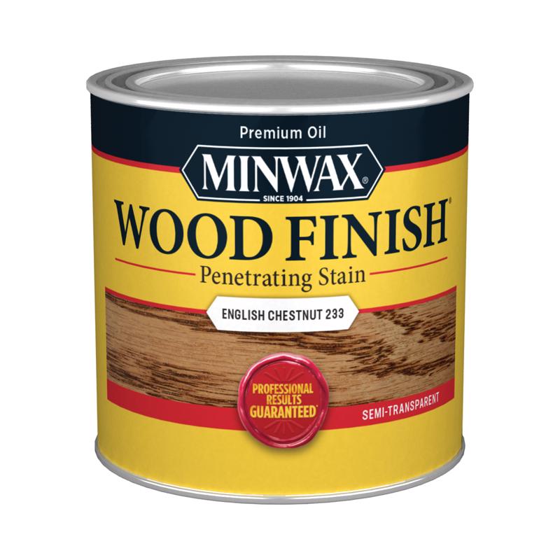 Minwax Wood Finish Semi-Transparent English Chestnut Oil-Based Penetrating Wood Stain 0.5 pt