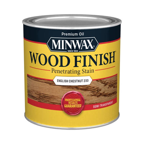 Minwax Wood Finish Semi-Transparent English Chestnut Oil-Based Penetrating Wood Stain 0.5 pt