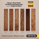 Minwax Wood Finish Semi-Transparent English Chestnut Oil-Based Penetrating Wood Stain 0.5 pt