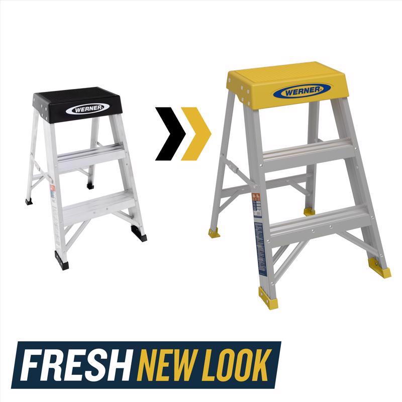 Werner 2 ft. H Aluminum Step Ladder Type IA 300 lb. capacity