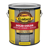 Cabot Solid Color Acrylic Stain & Sealer Solid Driftwood Gray Acrylic Deck Stain 1 gal
