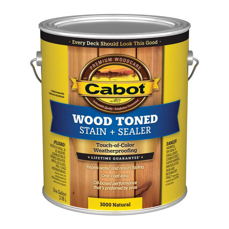 Cabot Wood Toned Transparent Natural Oil-Based Deck and Siding Stain 1 gal