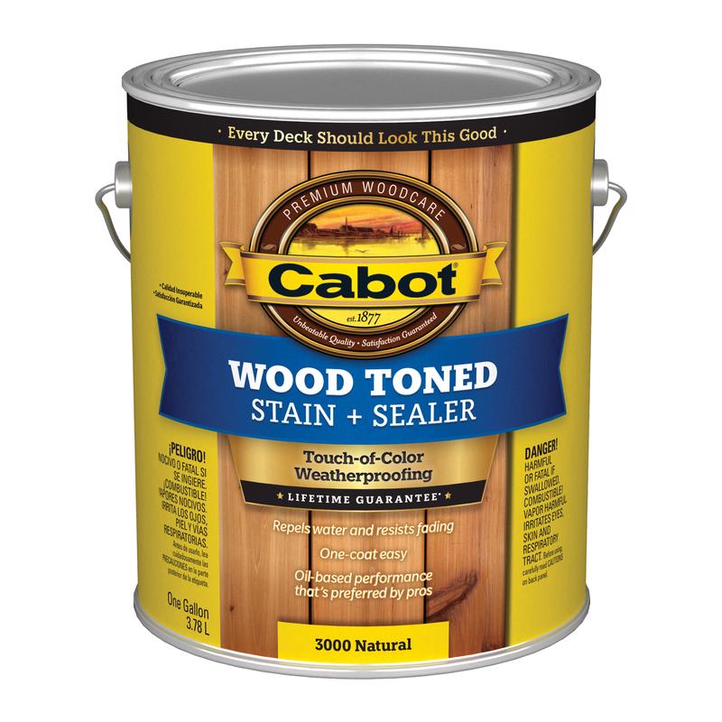Cabot Wood Toned Transparent Natural Oil-Based Deck and Siding Stain 1 gal