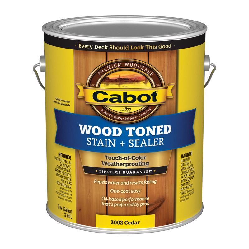 Cabot Wood Toned Transparent Cedar Oil-Based Deck and Siding Stain 1 gal