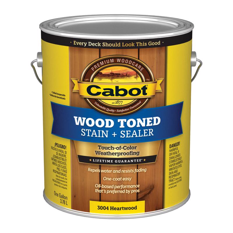 Cabot Wood Toned Transparent Heartwood Oil-Based Deck and Siding Stain 1 gal