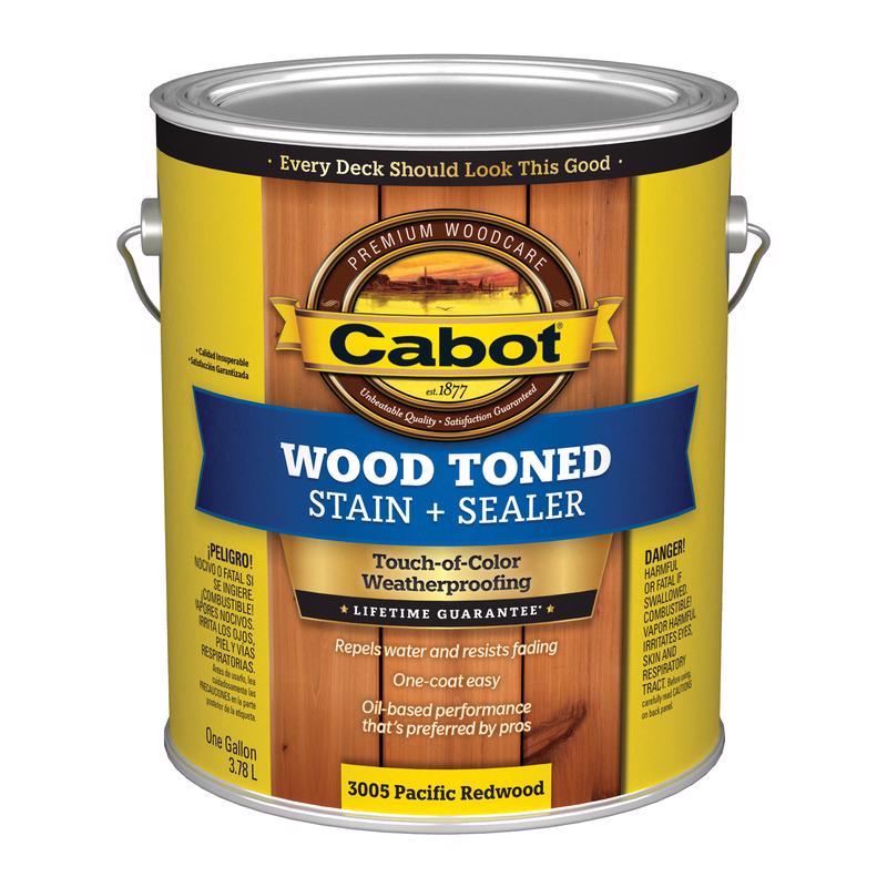 Cabot Wood Toned Transparent Pacific Redwood Oil-Based Deck and Siding Stain 1 gal