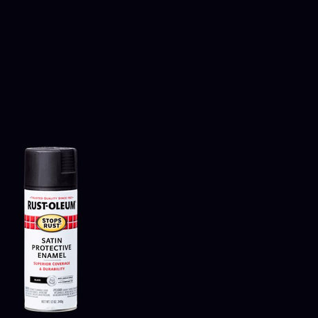 SPRAYPAINT SATN BLK 12OZ