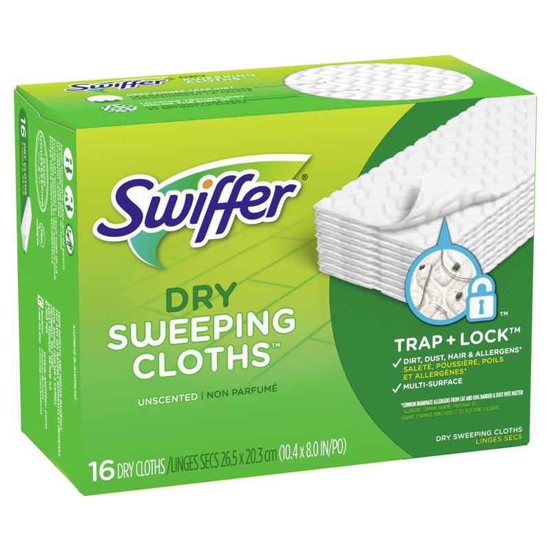 Swiffer Sweeper 5.4 in. Dry Microfiber Dust Mop Refill 16 pk