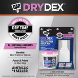 DAP Drydex 3.5 in. L X 6.6 in. W Spackling White Wall Repair Kit