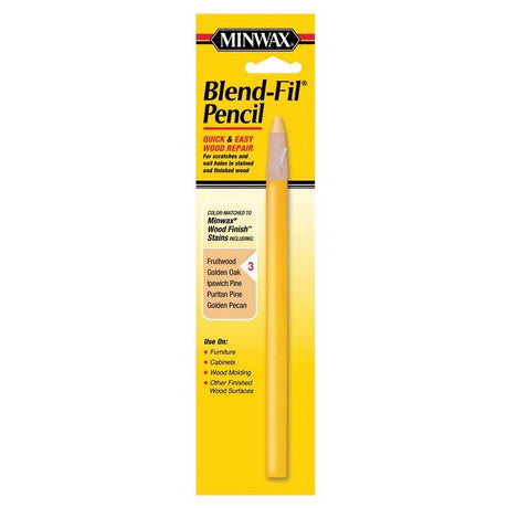 Minwax Blend-Fil No.3 Fruitwood, Golden Oak Wood Pencil 0.8 oz