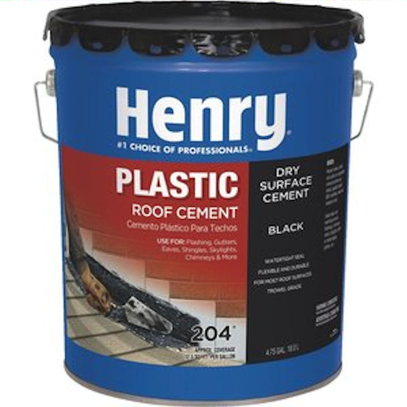 Henry Smooth Black Asphalt Roof Cement 4-3/4 gal