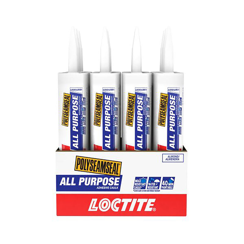 Loctite Polyseamseal Almond Acrylic Latex All Purpose Adhesive Caulk 10 oz