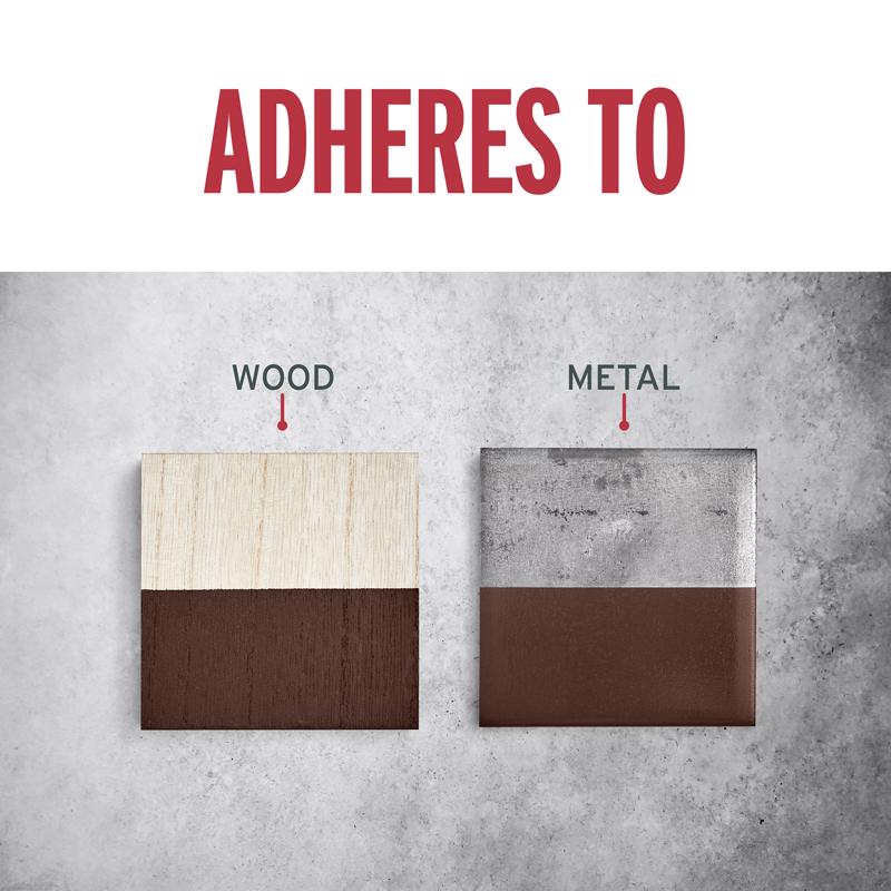 Rust-Oleum Stops Rust Indoor and Outdoor Gloss Leather Brown Oil-Based Protective Paint 1 qt