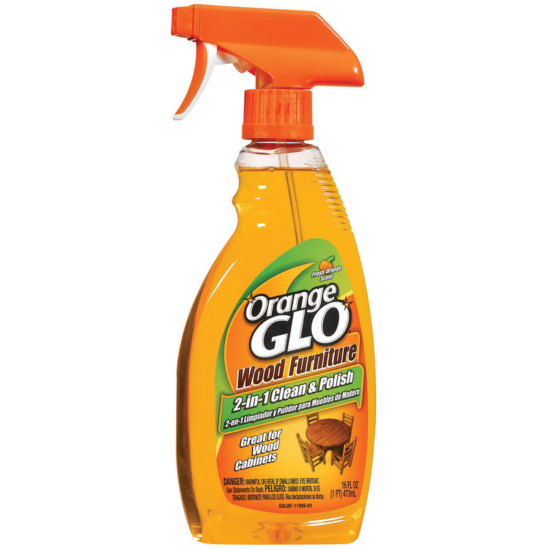 Orange Glo Orange Scent Wood Cleaner and Polish 16 oz Liquid