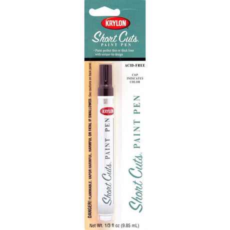 Krylon Short Cuts Espresso Paint Pen Interior 0.33 oz