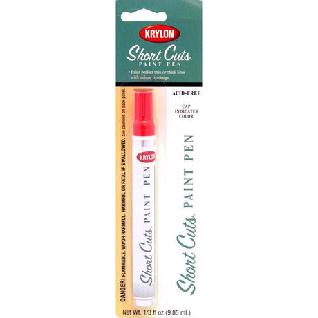 Krylon Short Cuts Glow Orange Paint Pen Interior 0.33 oz