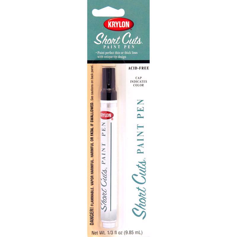 Krylon Short Cuts Gloss Black Paint Pen Interior 0.33 oz