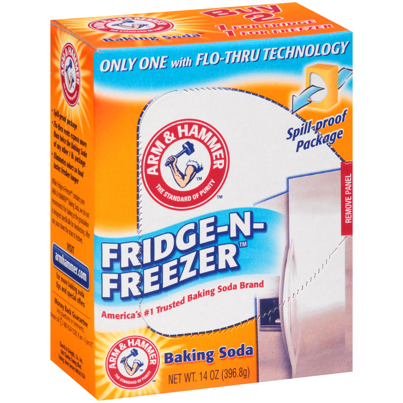 Arm & Hammer Fridge-N- Freezer No Scent Baking Soda Cleaner Powder 14 oz