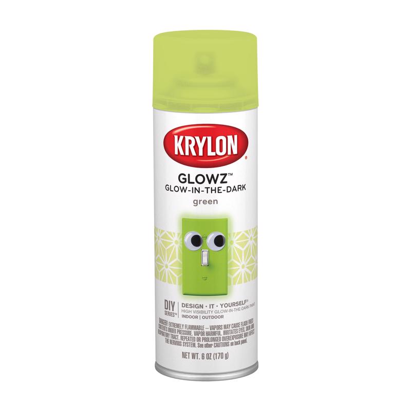 Krylon Glowz Green Glow-in-the-Dark Spray Paint 6 oz