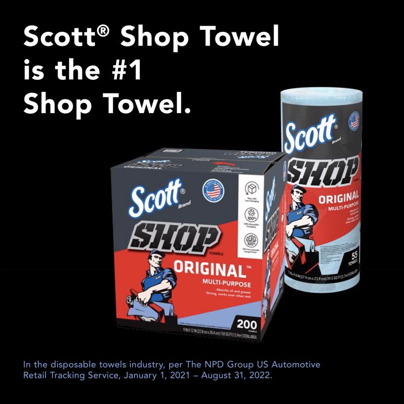 Scott Original Paper Shop Towels 9.4 in. W X 11 in. L 2 pk