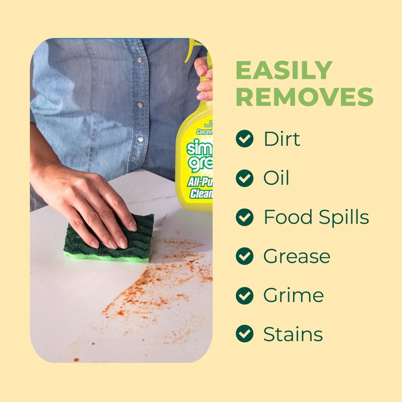 Simple Green Lemon Scent Concentrated All Purpose Cleaner Liquid 24 oz