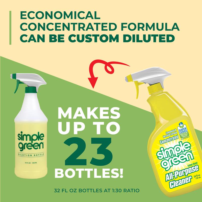 Simple Green Lemon Scent Concentrated All Purpose Cleaner Liquid 24 oz
