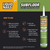 Liquid Nails Subfloor & Deck Acrylic Latex Construction Adhesive 10 oz