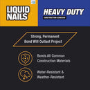 Liquid Nails Heavy Duty Acrylic Latex Construction Adhesive 10 oz