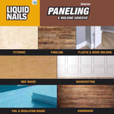 Liquid Nails Paneling & Molding High Strength Latex Adhesive 10 oz