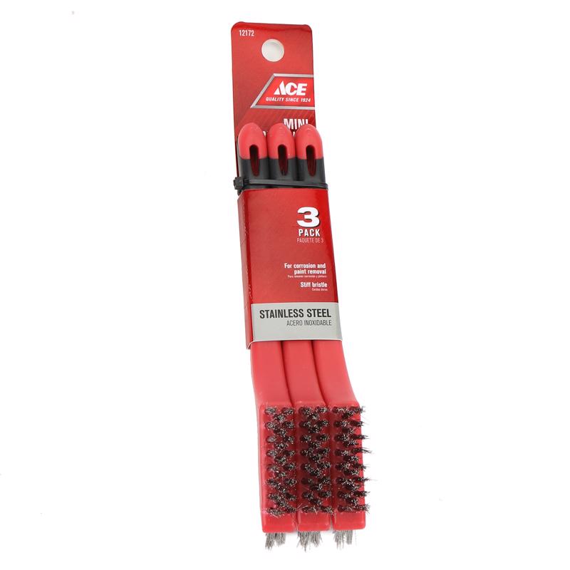 WIRE BRUSH MINI SS 3PK