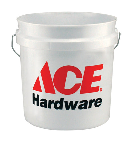 PLASTIC PAIL 2G ACE WHT